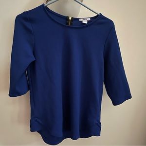 Bar III Blue 3/4 Sleeve Shirt